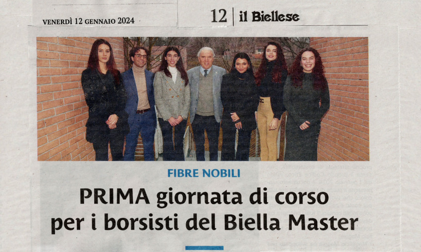 First day of the course for Biella Master scholarship holders