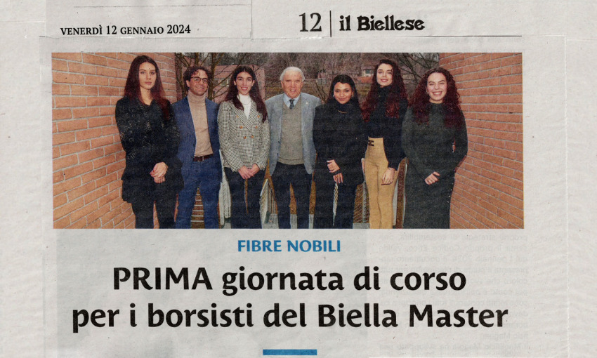 Prima giornata di corso per i borsisti del Biella Master